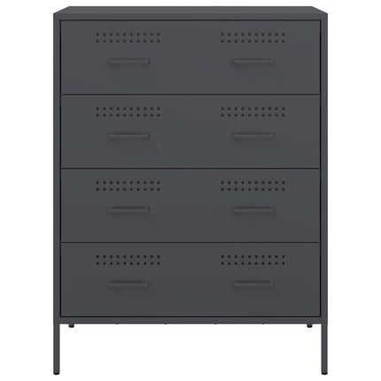 skab 68x39x89 cm stål antracitgrå