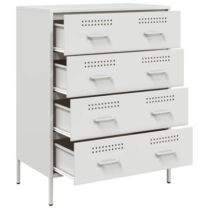 skab 68x39x89 cm stål hvid