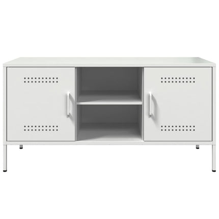 tv-bord 100,5x39x50,5 cm stål sort