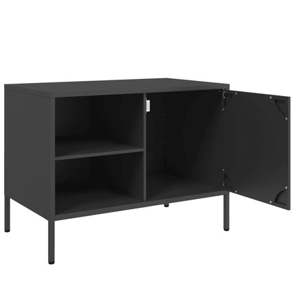 tv-borde 2 stk. 68x39x50,5 cm stål sort
