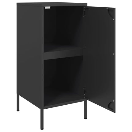 skabe 2 stk. 36x39x79 cm stål sort