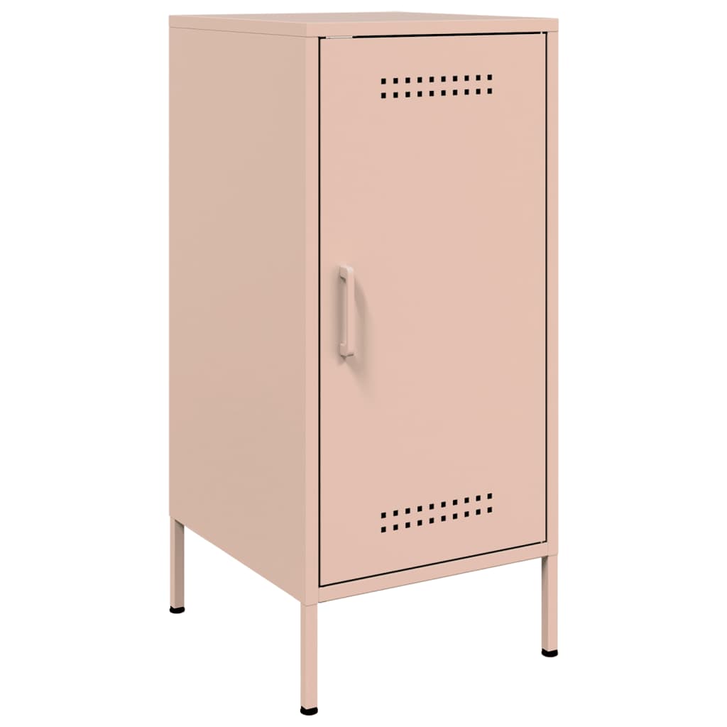 skab 36x39x79 cm stål lyserød