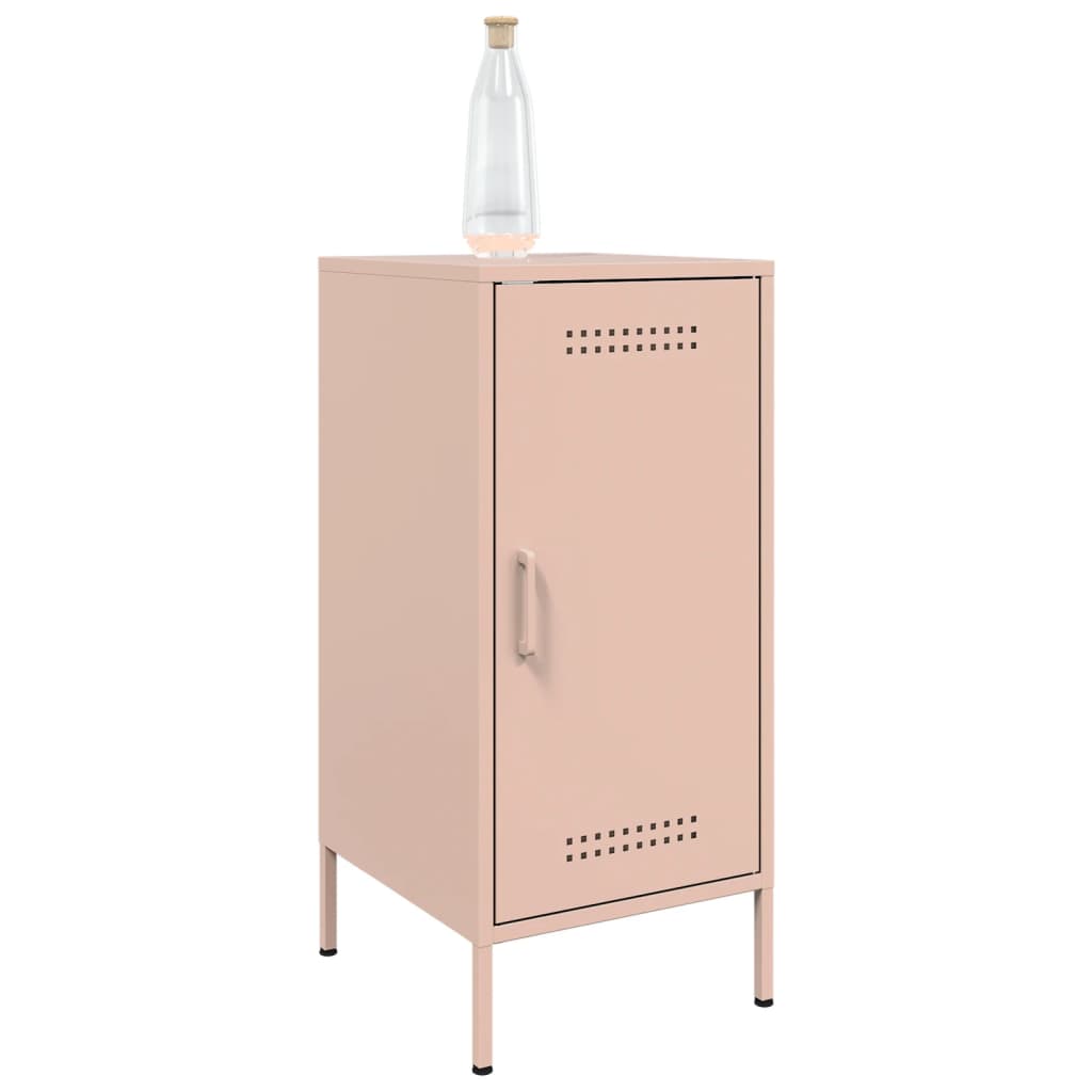 skab 36x39x79 cm stål lyserød