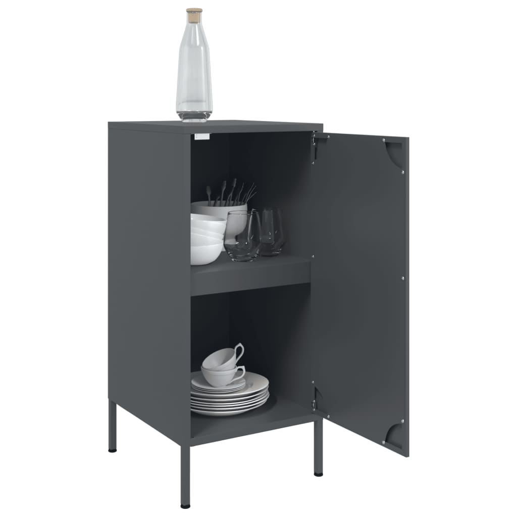 skab 36x39x79 cm stål antracitgrå