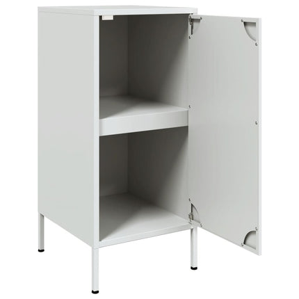 skabe 2 stk. 36x39x79 cm stål hvid