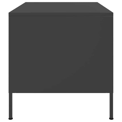 sofabord 68x50x50,5 cm stål sort