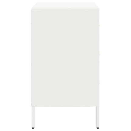 sengeborde 2 stk. 36x39x68 cm stål hvid