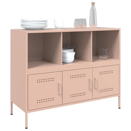 skab 100,5x39x79 cm stål lyserød