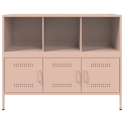 skab 100,5x39x79 cm stål lyserød