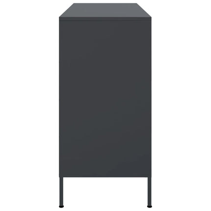 skab 100,5x39x79 cm stål antracitgrå