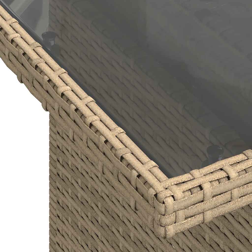 sofasæt til haven 8 dele med hynder polyrattan beige