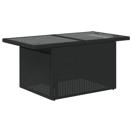 sofasæt til haven 8 dele med hynder polyrattan sort