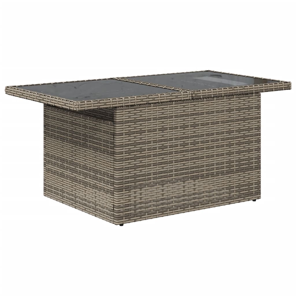 sofasæt til haven 8 dele med hynder polyrattan grå