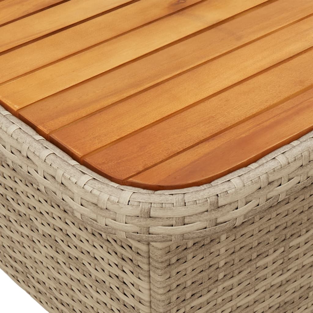 sofasæt til haven 2 dele med hynder polyrattan beige