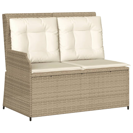 sofasæt til haven 3 dele med hynder polyrattan beige