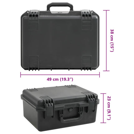 transportabel flightcase 49x38x23 cm PP sort