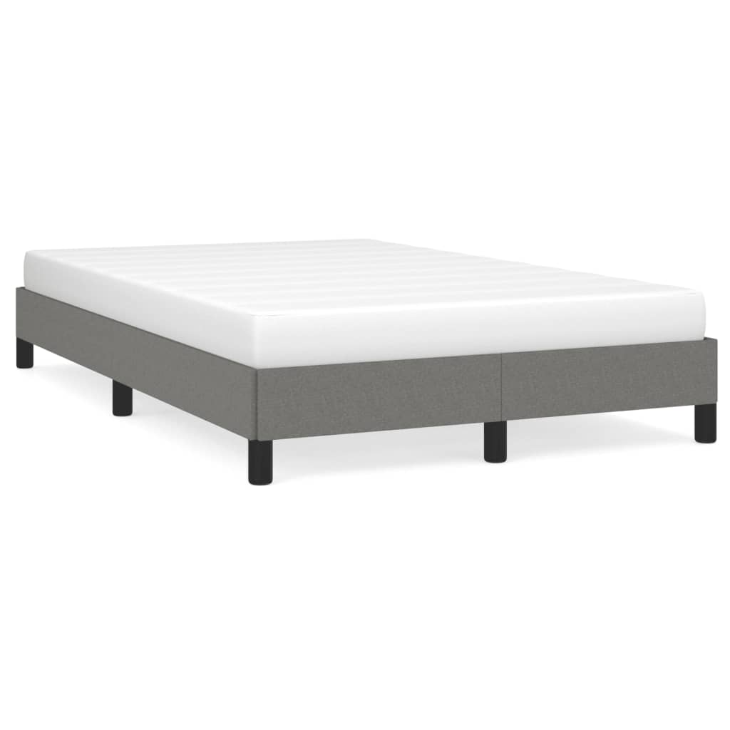 sengeramme uden madras 120x190 cm stof enkeltseng Mørkegrå