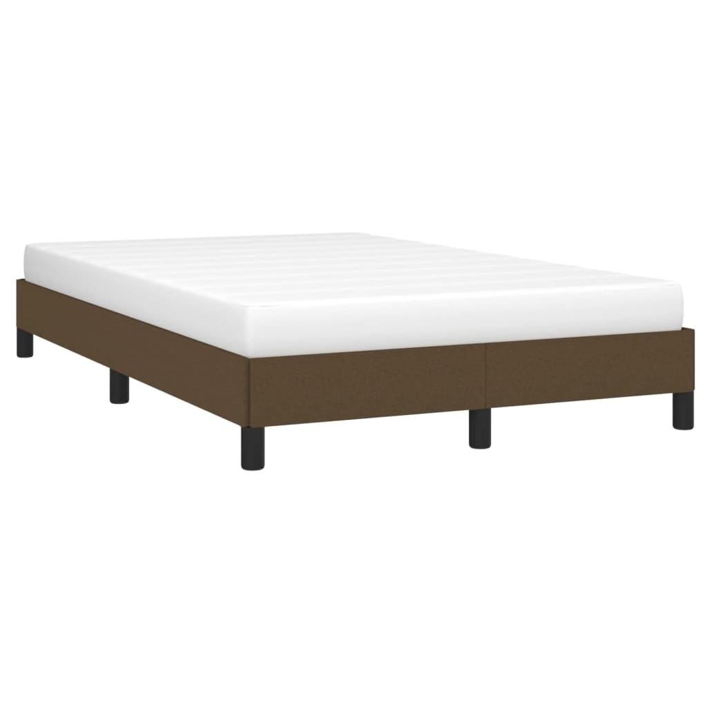 sengeramme uden madras 120x190 cm stof mørkebrun