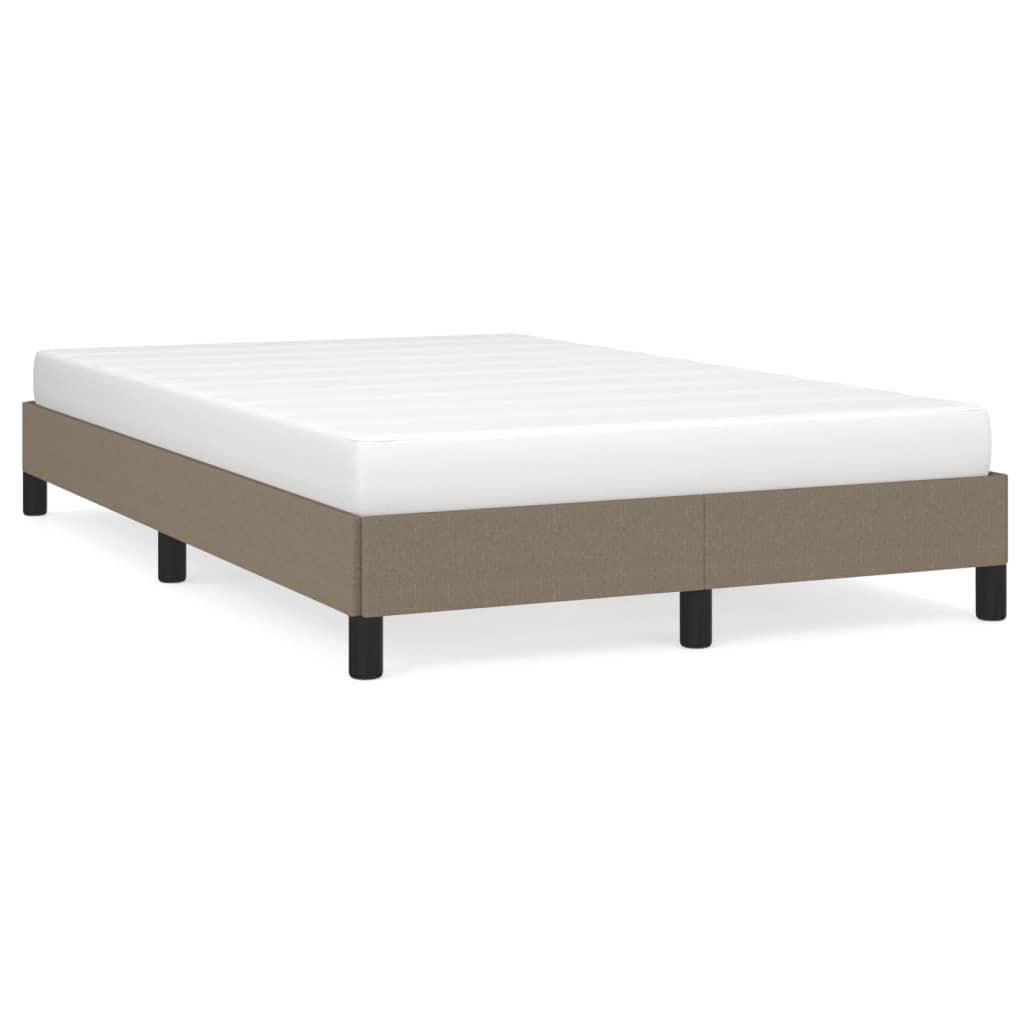 sengeramme uden madras 120x190 cm stof gråbrun