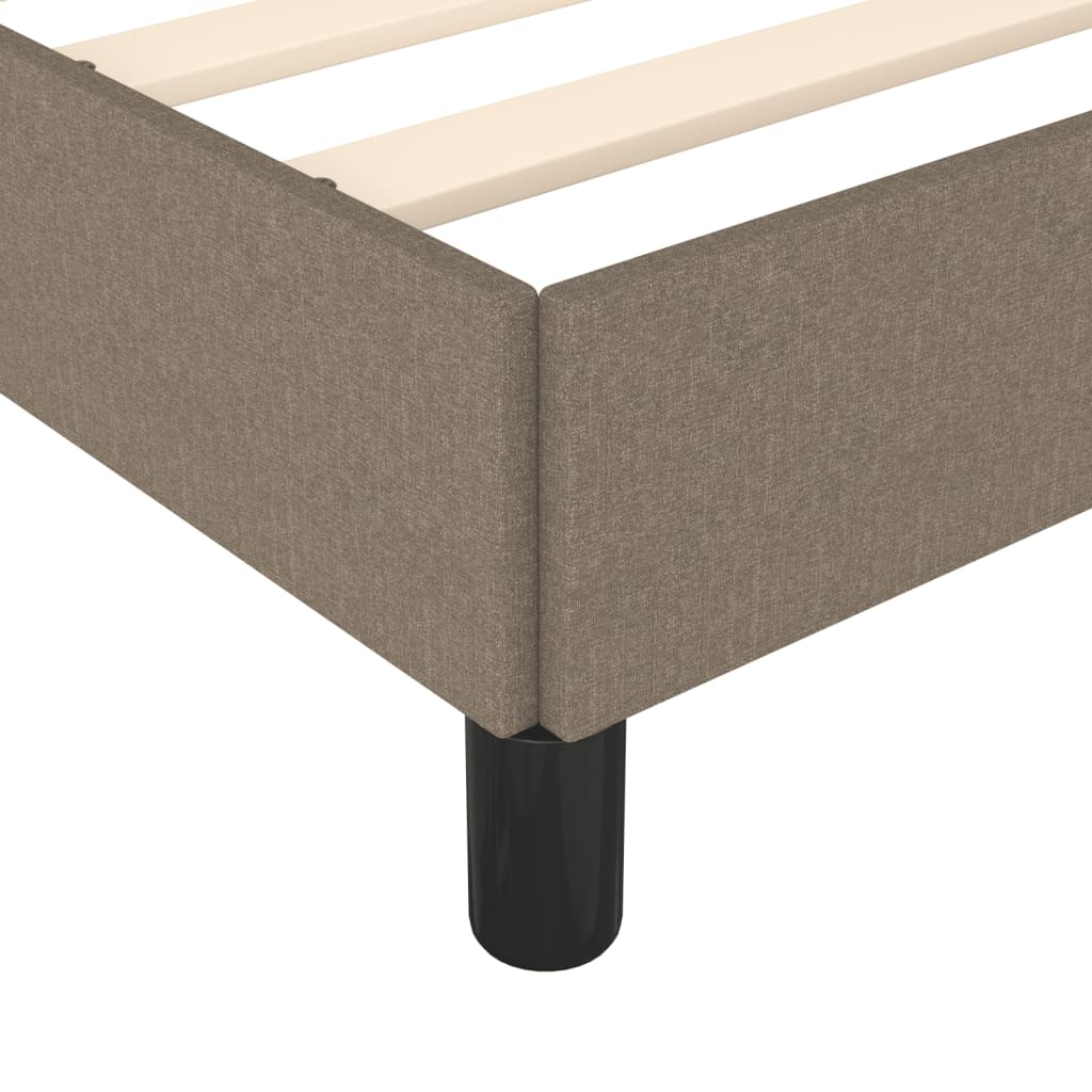 sengeramme uden madras 120x190 cm stof gråbrun