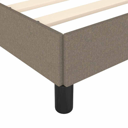sengeramme uden madras 120x190 cm stof gråbrun