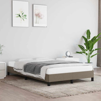 sengeramme uden madras 120x190 cm stof gråbrun