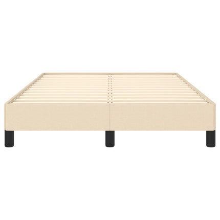 sengeramme uden madras 120x190 cm stof cremefarvet