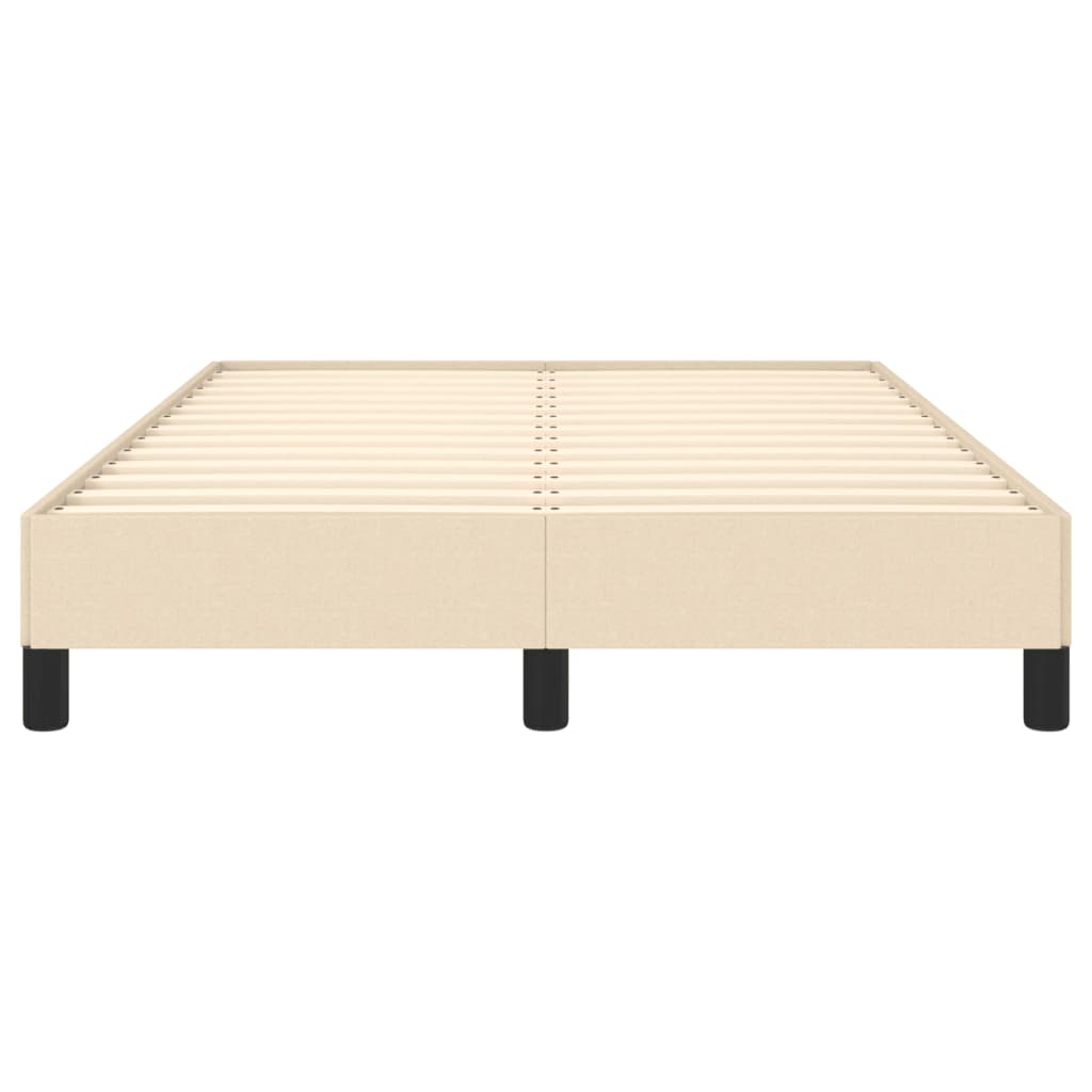 sengeramme uden madras 120x190 cm stof cremefarvet
