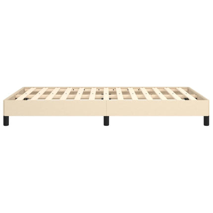 sengeramme uden madras 120x190 cm stof cremefarvet