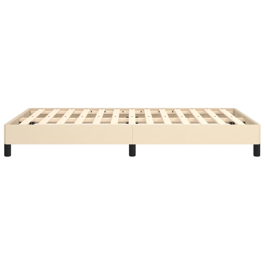 sengeramme uden madras 120x190 cm stof cremefarvet