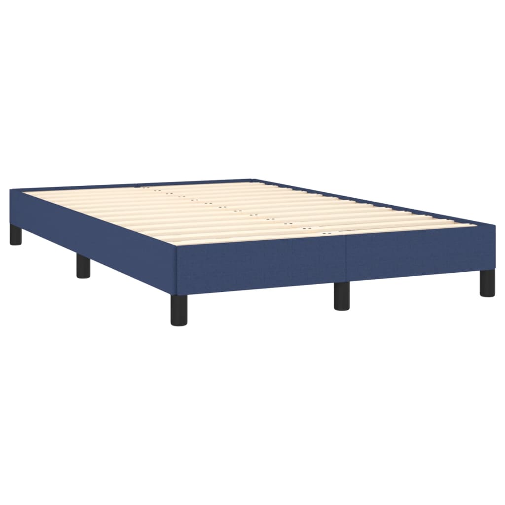 sengeramme uden madras 120x190 cm stof blå