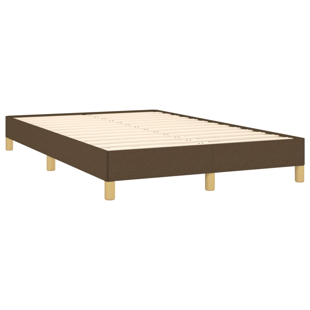 sengeramme uden madras 120x190 cm stof mørkebrun