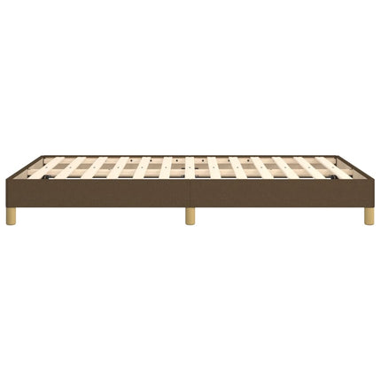sengeramme uden madras 120x190 cm stof mørkebrun