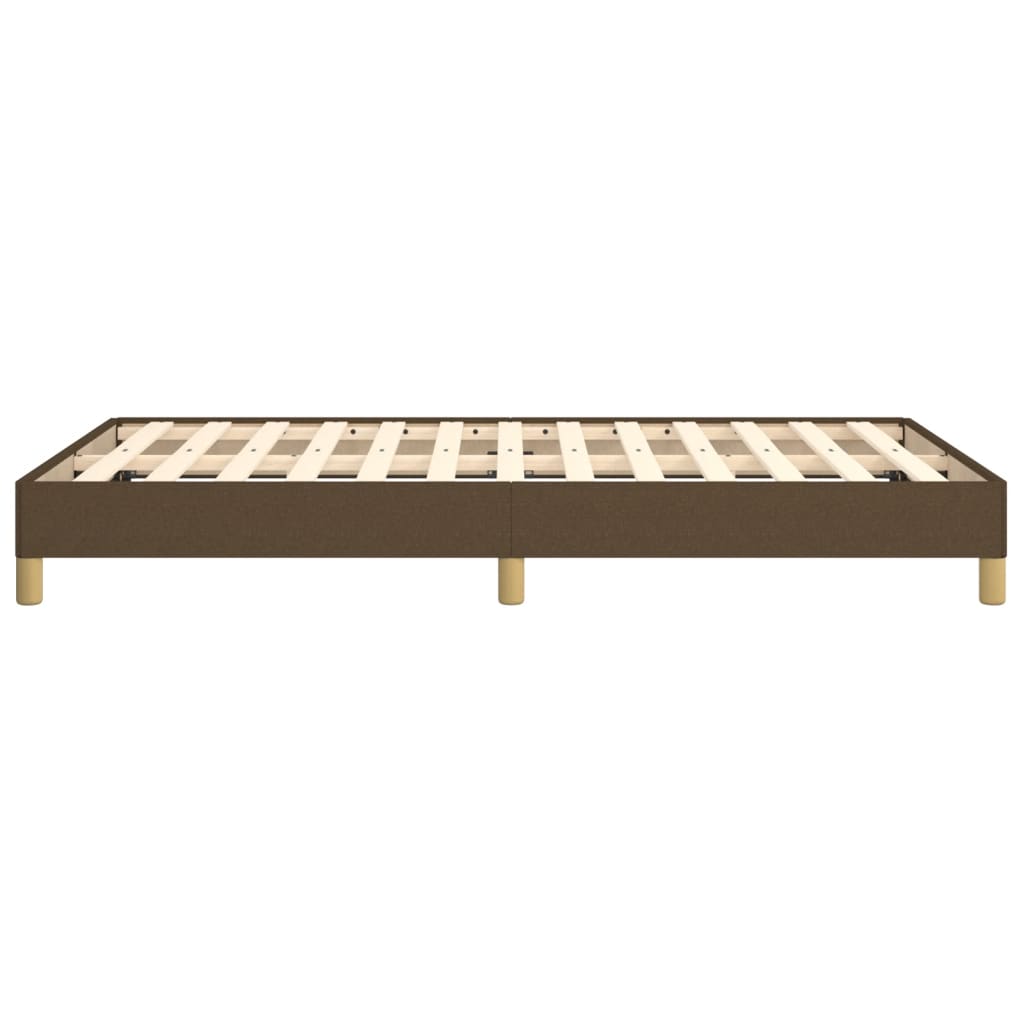 sengeramme uden madras 120x190 cm stof mørkebrun