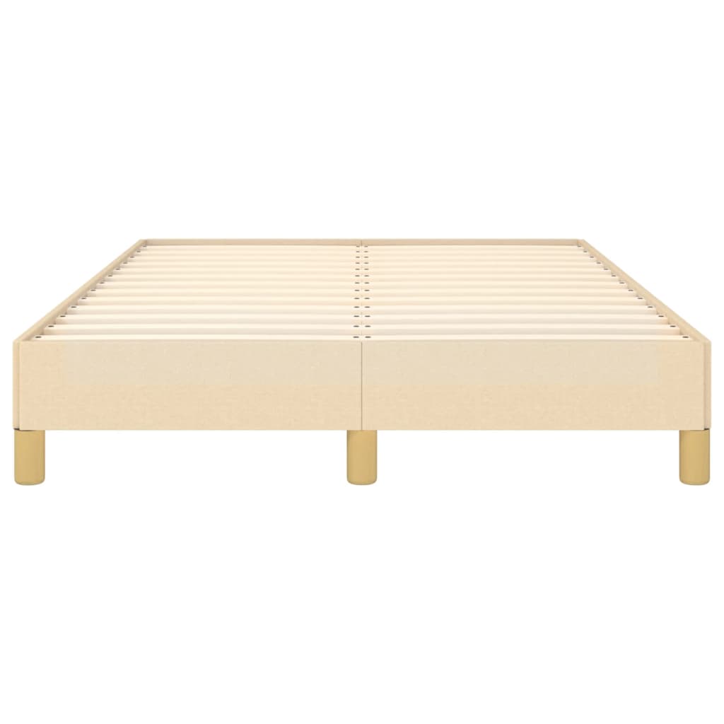 sengeramme uden madras 120x190 cm stof cremefarvet