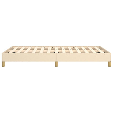 sengeramme uden madras 120x190 cm stof cremefarvet
