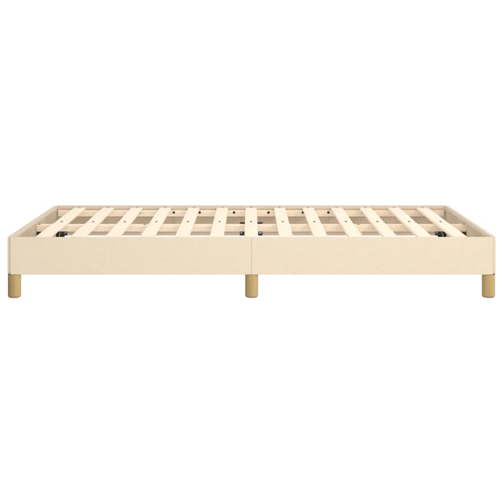 sengeramme uden madras 120x190 cm stof cremefarvet