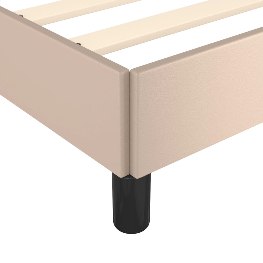 sengeramme uden madras 120x190 cm cappuccino farvet