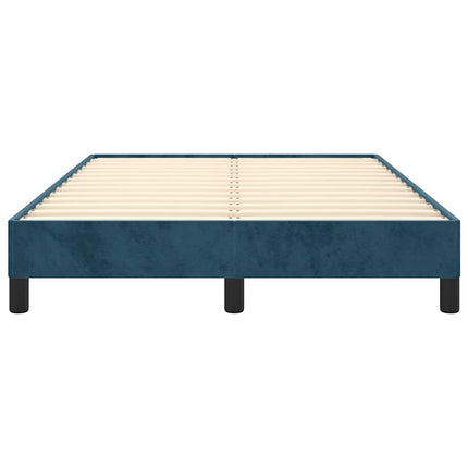 sengeramme uden madras 120x190 cm fløjl mørkeblå