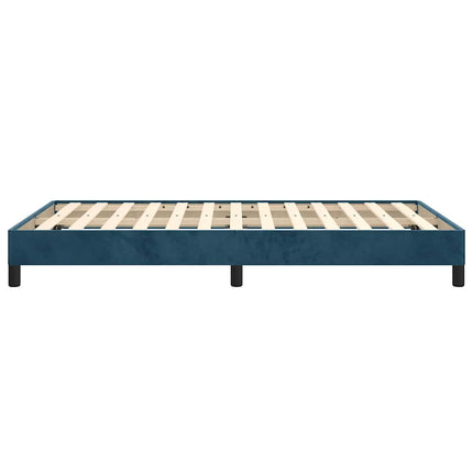 sengeramme uden madras 120x190 cm fløjl mørkeblå