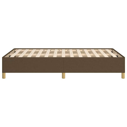 sengeramme uden madras 120x190 cm stof mørkebrun
