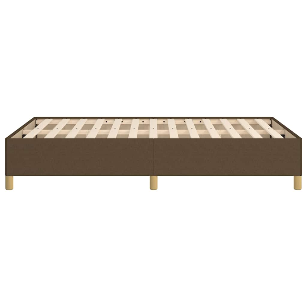 sengeramme uden madras 120x190 cm stof mørkebrun
