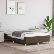 sengeramme uden madras 120x190 cm stof mørkebrun