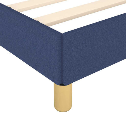 sengeramme uden madras 120x190 cm stof blå