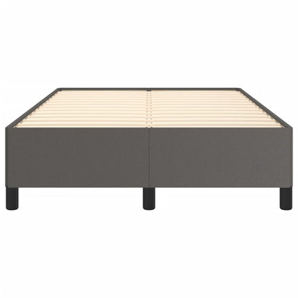 sengeramme uden madras 120x190 cm kunstlæder enkeltseng grå