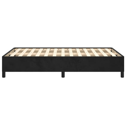 sengeramme uden madras 120x190 cm fløjl enkeltseng sort