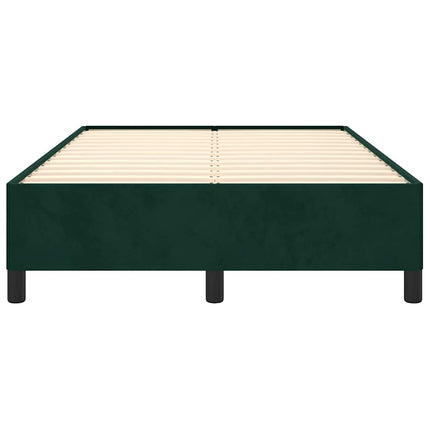 sengeramme uden madras 120x190 cm fløjl mørkegrøn