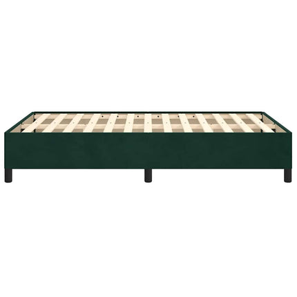 sengeramme uden madras 120x190 cm fløjl mørkegrøn