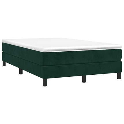 kontinentalseng med madras 120x190 cm velour mørkegrøn