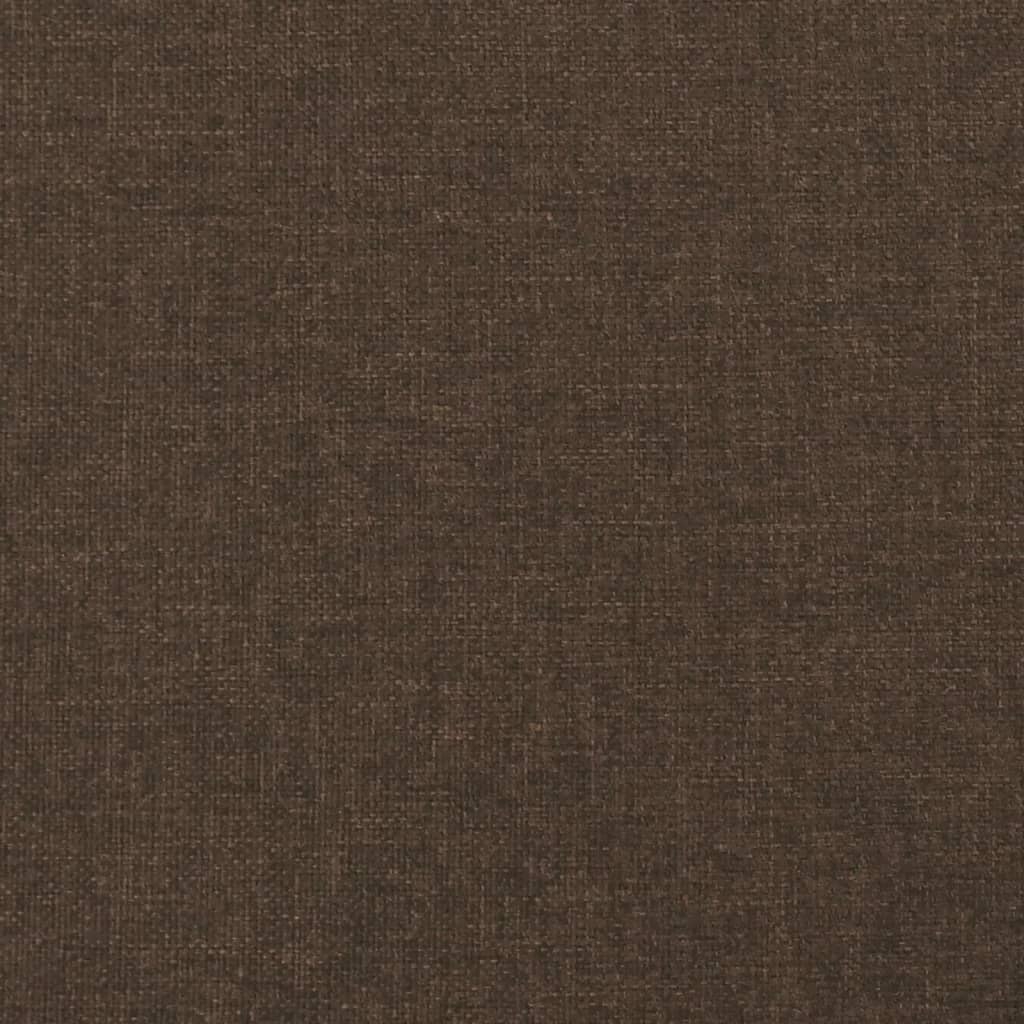 kontinentalseng med madras 120x190 cm stof mørkebrun
